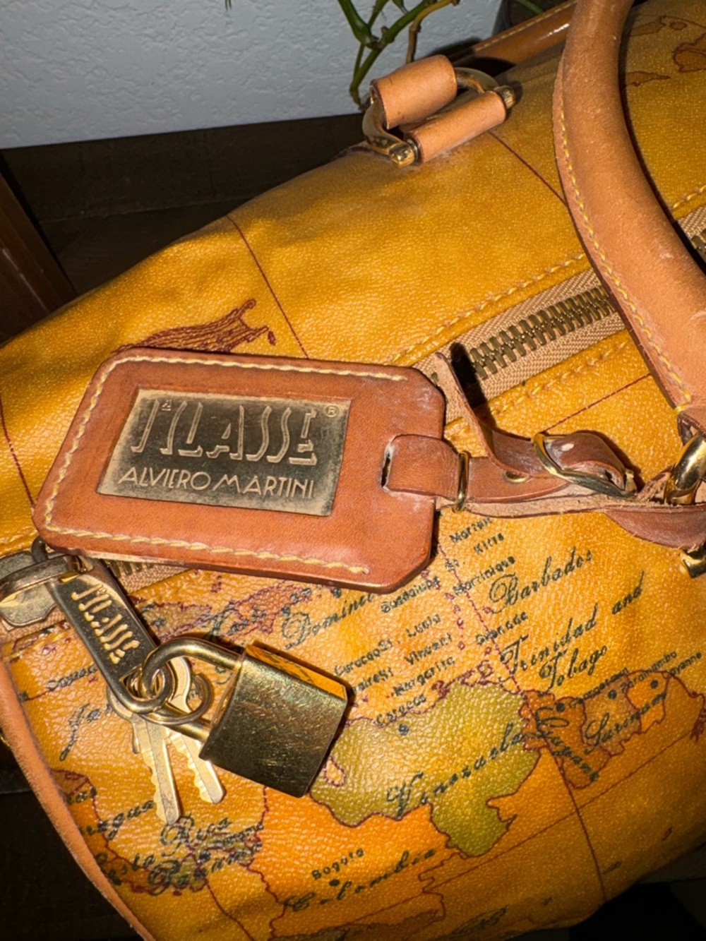 SOLD unlisted - Alviero Martini 1ª Classe Geo Map Travel Duffle & Matching Bag - Picture 3 of 13